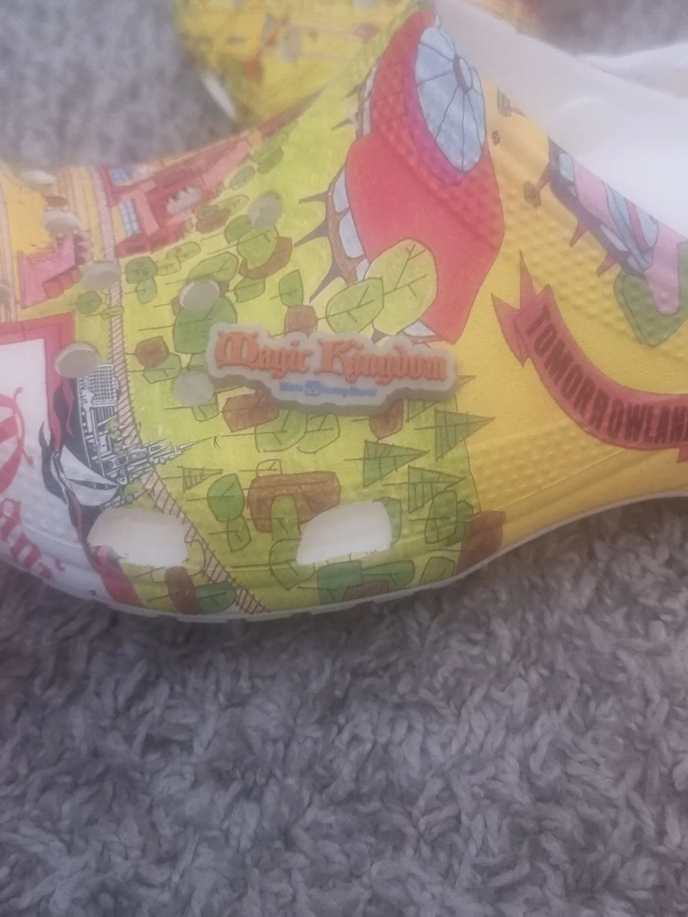 Crocs Disney Parks Magic Kingdom Map 50th Anniversary M5 W7 New